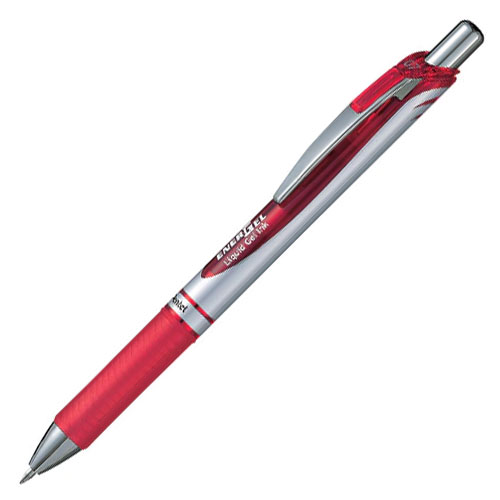 Bút gel 0.7mm Pentel Energel BL77 đỏ