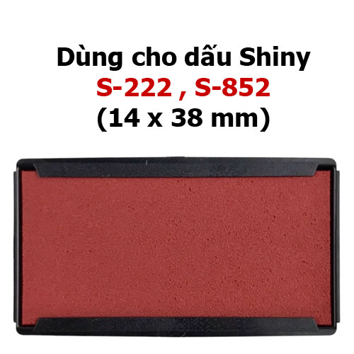 Tampon Shiny S222 S852 (S852-7) đỏ