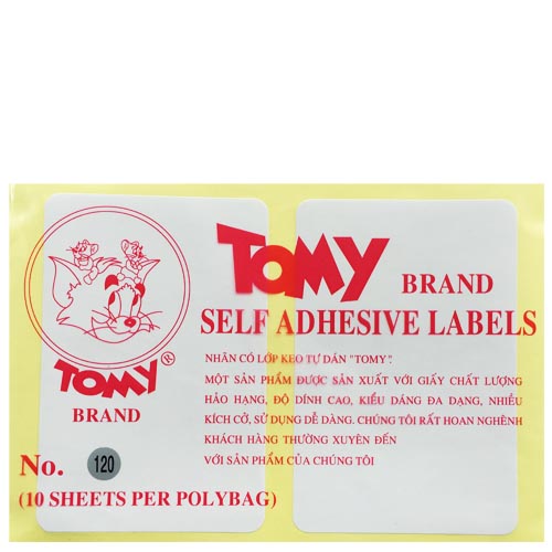 Decal A5 Tomy 120 - 81x121mm