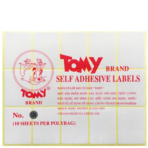 Decal A5 Tomy 124 - 38x52mm