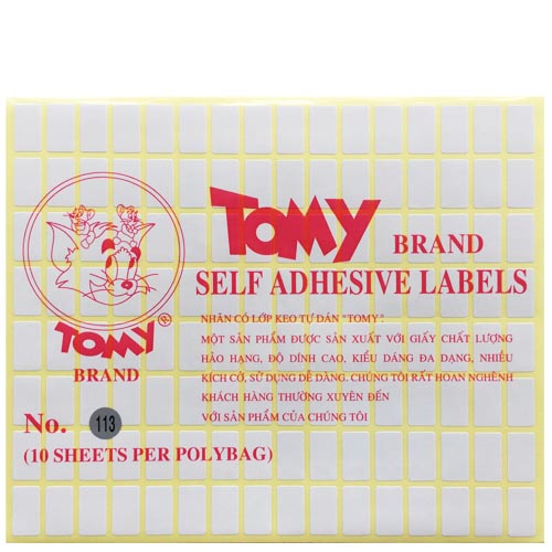 Decal Tomy 113 - 10x18mm