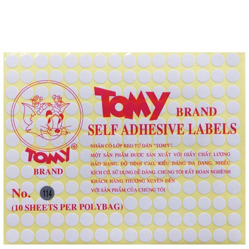 Decal Tomy 114 - Ø11mm