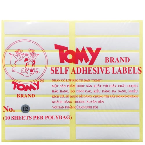 Decal Tomy 122 - 17x85mm